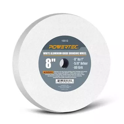 Grinding Wheel 100-Grit 8  X 1  Aluminum Oxide 5/8 In. Arbor For Bench Grinders • $20.34