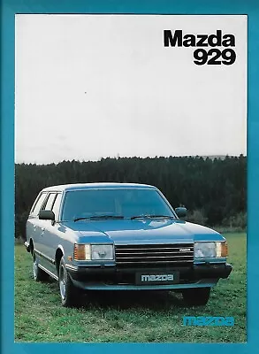 Mazda 929 Station Wagon 6 Page Foldout + Flap Brochure March 1982 • $27.50