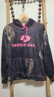 Mossy Oak Women Hunting Camo And Pink Hoodie Size XL • $12.99