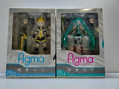 Figma Hatsune VOCALOID Hatsune Miku Kagamine Len  Max Factory Set Of 2 • $138