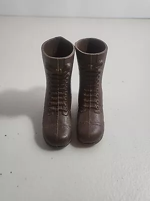 VINTAGE 1964-70's JOE ADVENTURE TEAM TALL BROWN BOOTS  • $17