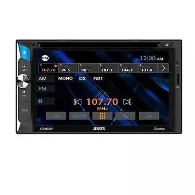 Jensen 6.2  200 W Touchscreen 2 DIN AM/FM Bluetooth Multimedia DVD/CD Receiver • $64.95