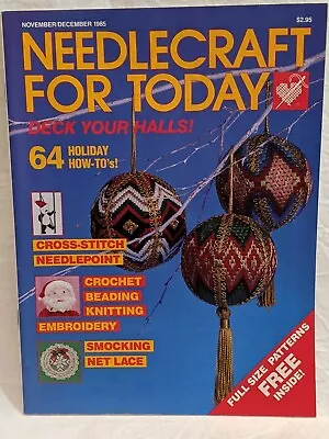 $7.36 • Buy Needlecraft For Today Nov Dec 1985 Cross Stitch Needlepoint Knit Crochet Lace