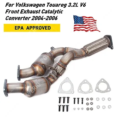 For Volkswagen Touareg 3.2L V6 Front Exhaust Catalytic Converter 04-06 12H28-102 • $135