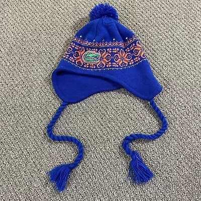 University Of Florida GATORS Beanie Pom Captivating Headgear With Earflaps • $5.66