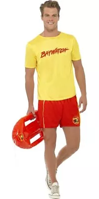 Smiffys Baywatch Men's Beach Costume Yellow (Size L) • $31.85
