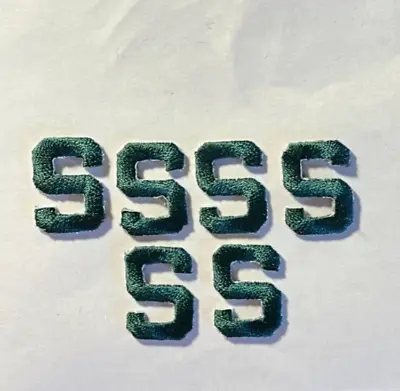 Michigan State Patch Spartans S Patch  7/8  Tall 6 Pieces Iron On Michigan State • $9.25