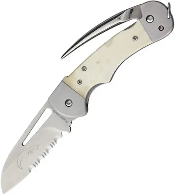 Myerchin Generation 2 Captain 3.25  Folding Serrated Bone Handles Knife • $94.62