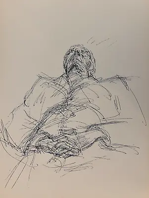 Alberto Giacometti  Portrait Of Georges Braque  Original 1964 Lithograph • $149