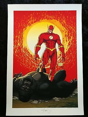 Flash & Gorilla Grodd Art Print ~ Michael Turner & Peter Steigerwald - Signed  • $79.99