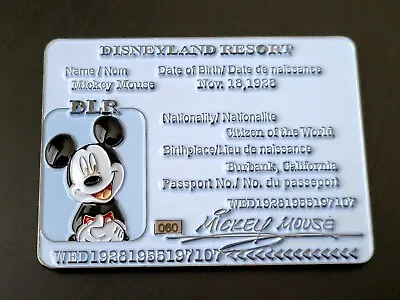 Walt Disneyland Resort Mickey Mouse Passport (Limited & Serialized #60) Coin • $16.99