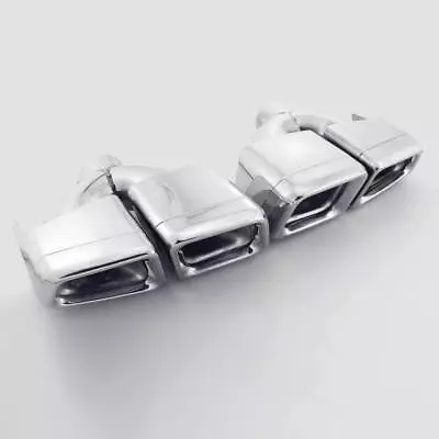 Quad Exhaust Tips Mercedes Benz AMG AMG W212 W216 W204 W231 CL63 E63 S65 Pair • $566.46