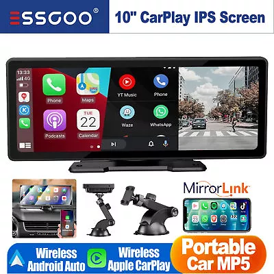 10.26  Touch Screen Wireless Apple Carplay Portable Car Stereo Android Auto • $90.99