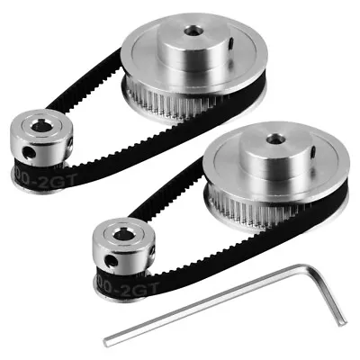 Variable Speeds Mechanical Belt Aluminum Synchronous Belt Pulley Set- • $13.10