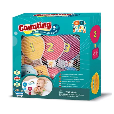 Buddy & Barney Kids/Children Bath Time Counting Stickers 3y+ Educational Toy • $24