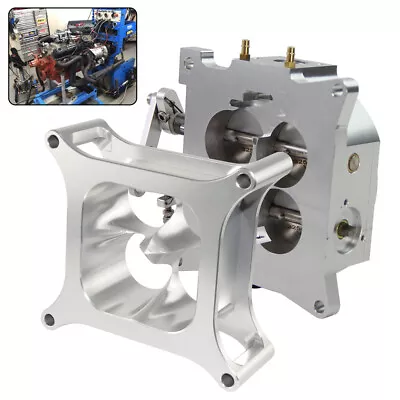  4150-style 1.75  Bore 1000 CFM Carburetor Throttle Body & 2  Spacer For GM SBC • $282.15