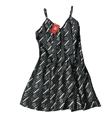 NFL Football Slip Dress Night Gown Black Raiders - Women's Large L • $19.99