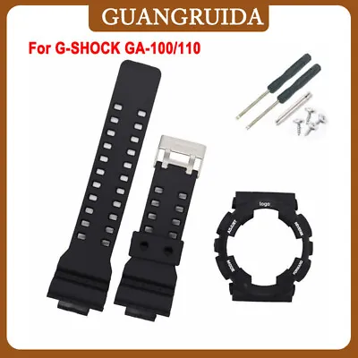 For Casio G-SHOCK GA-100/110 Silicone Watch Band Strap Case Rubber Sport Wrist • $26.61