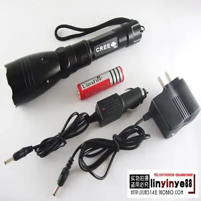 3 Modes  Rechargeable Cree Q5 LED Flashlight Torch  Black • $27.50