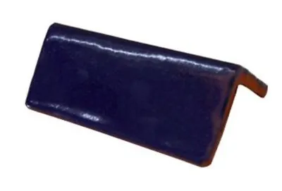 $30 • Buy 12 Trim Bullnose Mexican Molding Tile V-CAP SOLID COBALT BLUE