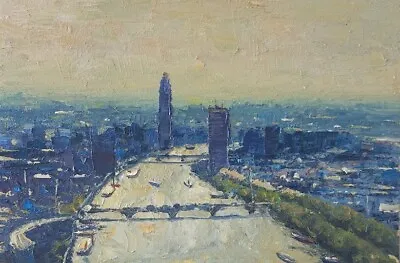 London Viewed From The London Eye Oil Painting Unframed  • £110