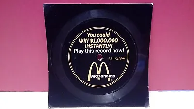 MCDONALDS YOU COULD WIN $1000000 INSTANTLY Promotional 33 1/3  Record • $20