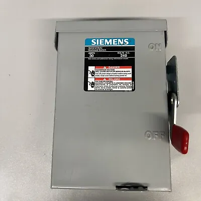 SIEMENS - LNF222RA General Duty Enclosed Safety Switch 60A 240VAC 250VDC 3 Phase • $32.99