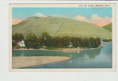 Postcard Mount Jumbo In Summer Missoula Montana Postmarked 1940 • $7.98