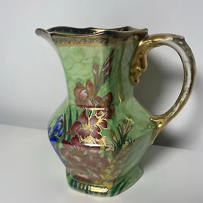 Vintage Maling Ware Floral Lustre Jug / Pitcher - Ringtons Tea Newcastle - 7.75  • £23