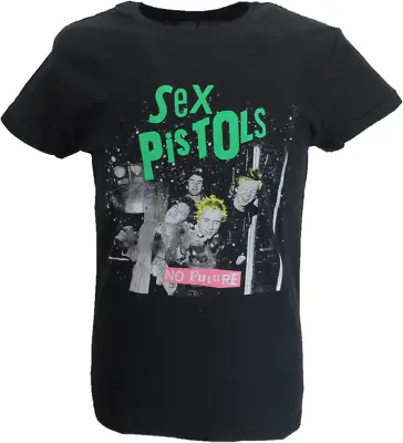 Mens Black Official Sex Pistols Band Pic T Shirt • £16.99