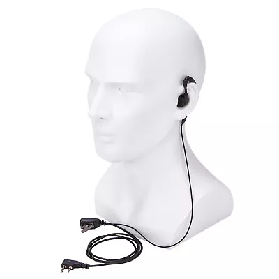 G Shape Headset PTT 2-pin F Plug For Icom ICV8 ICV82 Maxon Yaesu Vertex Radio • $4.41