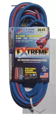 US Wire Outdoor Lighted Ends Extension Cord Extreme Weather • $29.95