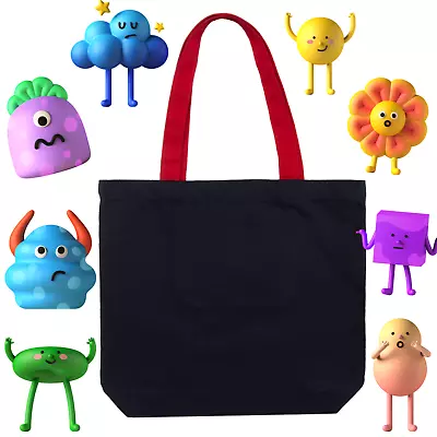 Cotton Tote Bag Shopping Shoulder Shopper Fashion Reusable Washable Classic Colo • $9.99