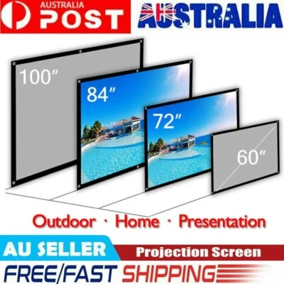 $28.90 • Buy Movie Projector Screen Portable Outdoor Home Movie Cinema 16:9 HD 1080P