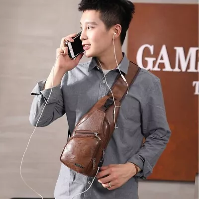 Casual Men's Chest Bag For Men Shoulder Bag • $13.13