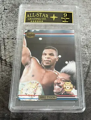 Mike Tyson Boxing 1991 Ringlords Sample Card Graded ASG 9 NM + • $54.99