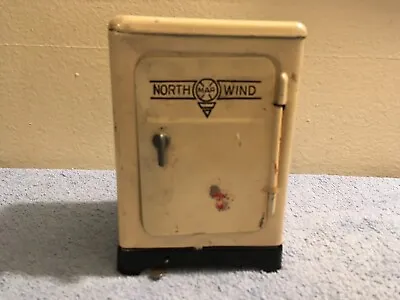 Vintage Marx North Wind Metal Dollhouse Doll Toy Refrigerator Ice Box Fridge • $30