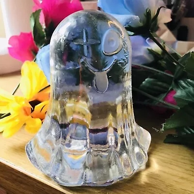 IKEA Art Event Glass Ghost Paperweight Banksy Graffiti Sculpture • £34.99