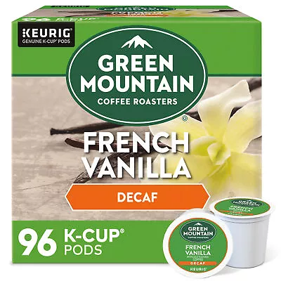 Green Mountain Coffee French Vanilla Decaf Keurig K-Cup Pod Light Roast 96ct • $49.99