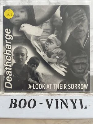 Deathcharge - A Look At Their Sorrow 7” Rare White Label Blue Punk Vinyl Record • £19.96