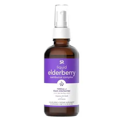 Elderberry Spray Immune Boost High Flavonoid Non-GMO Vegetarian 1040mg 2oz • $12.95