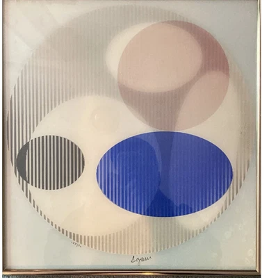 $1000 • Buy Yaacov Agam Agamograph “Triple Galaxy”