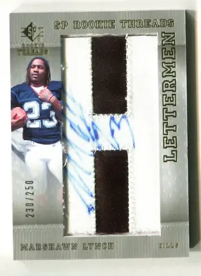 2007 SP Rookie Threads #134 Marshawn Lynch Autograph 230/250 H RC A40 142 • $93.07