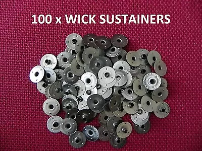 100 X 15mm Metal Neck Candle Making Wick Sustainers . • £3.06