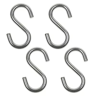 4 Pcs 2  Inch Small Zinc Plated S Shape Type Utility S Hooks Hangers Hook • $6.99