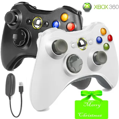 2.4G Wireless Game Controller Gamepad For Microsoft XBOX 360 & PC WIN USB Dongle • £17.99