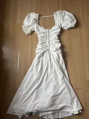 ASOS Design White Midi Dress Size 0 • $19