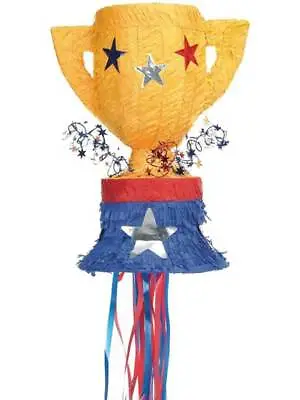 Party Games Sports Trophy Award Pull Mexican Pinata Anniversary Birthday Boys • £9.97
