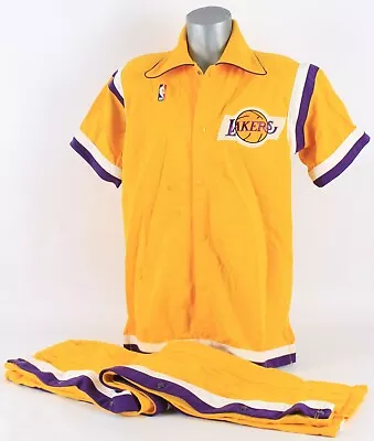 1987 Los Angeles Lakers  Showtime  Game Used Warm Up Suite W/Pants MEARS COA • $2995