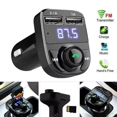 Car Wireless Bluetooth FM Transmitter MP3 Player USB Car Charger Adapter UK • £4.99